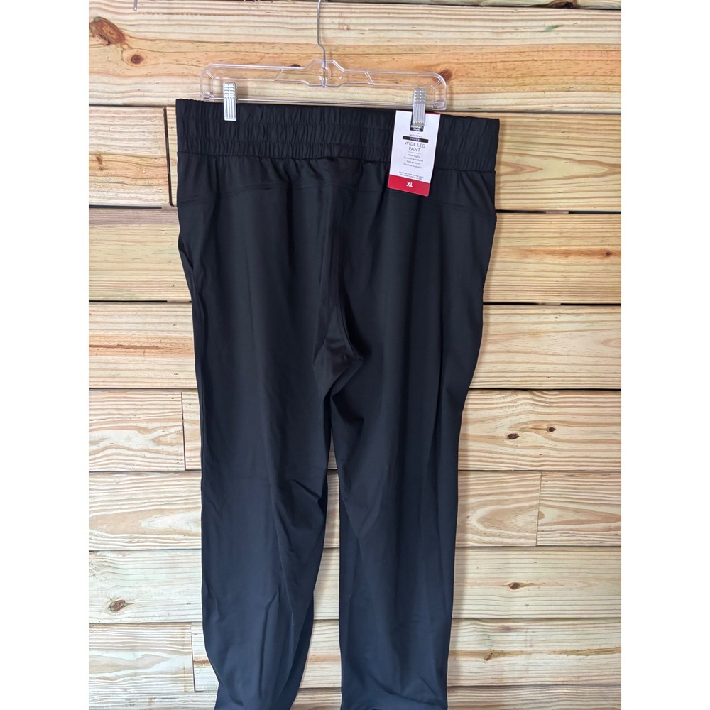 Member's Mark‎ Womens Travel Wide Leg Pant Black Comfort Waistband XL NWT